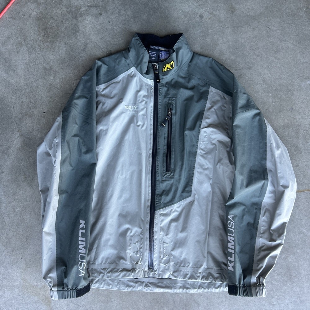 KLIM USA Gore‑Tex Paclite Shell Jacket Size Large Two‑Tone Color Block Excellent
