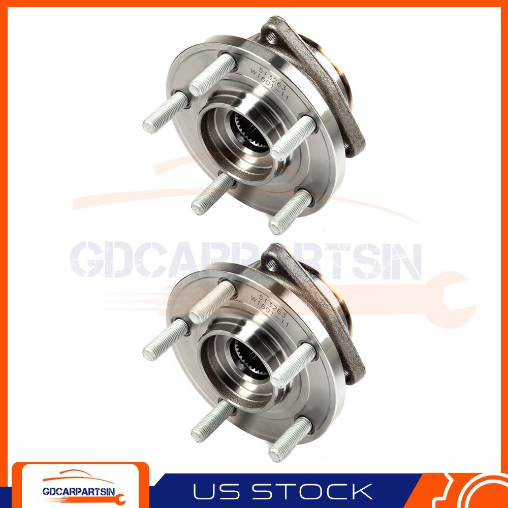 2 Pcs Front Wheel hub Bearing For Chrysler Sebring 2007?-10 2008-2014 Dodge Aven