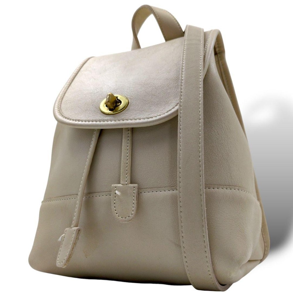Coach White Leather Authentic Backpack Style G0807987