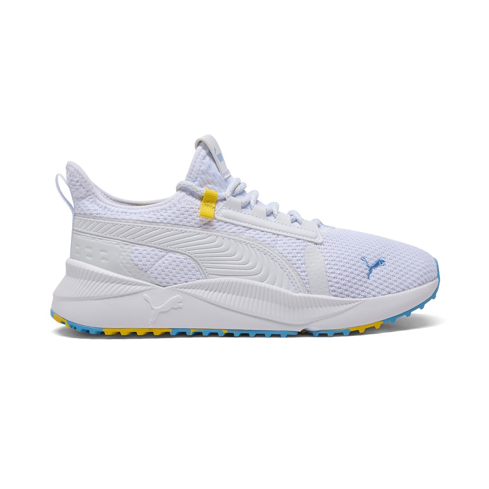 PUMA Pacer Future Street Abstract Lace-Up Mens White Casual Sneakers 4036-image