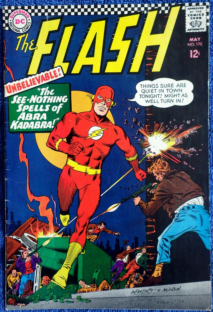The Flash #170 - The See-Nothng Spells of Abra Kadabra! Infantino! Great copy!-image