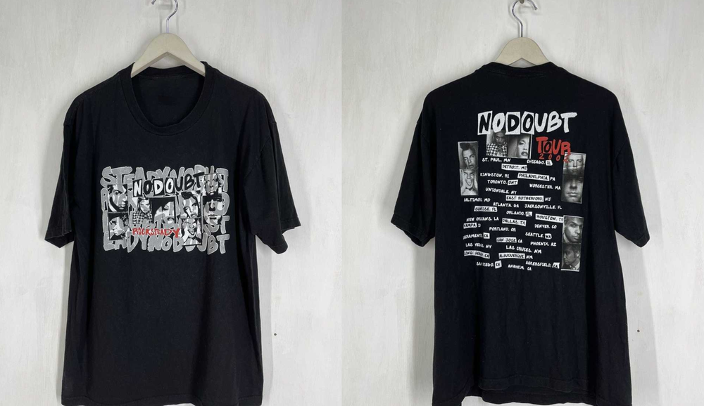 Collection No Doubt Band Tour Heavy Cotton Black T Shirt SE760