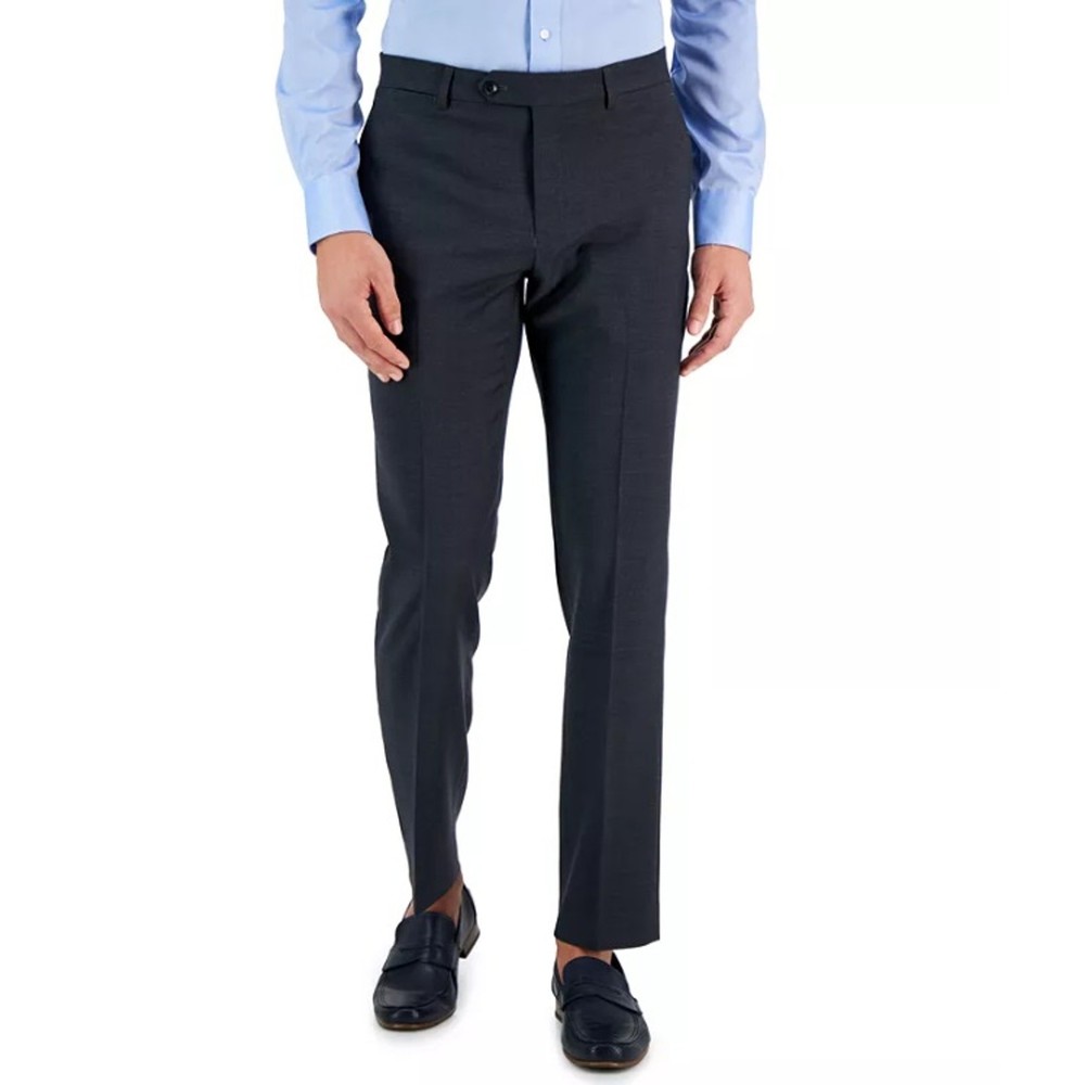 Tommy Hilfiger Men's Charcoal Wool Modern-Fit TH-Flex Suit Pants Size 33x30