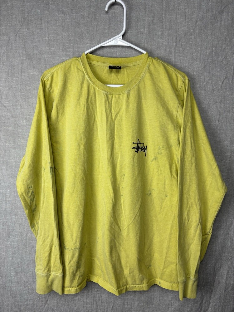 90s Vintage Stussy Long Sleeve Tee in Small - Retro Streetwear Style