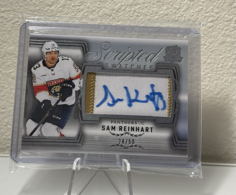 Upper Deck The Cup Scripted Swatches Auto Patch Sam Reinhart SS-SR Panthers /50
