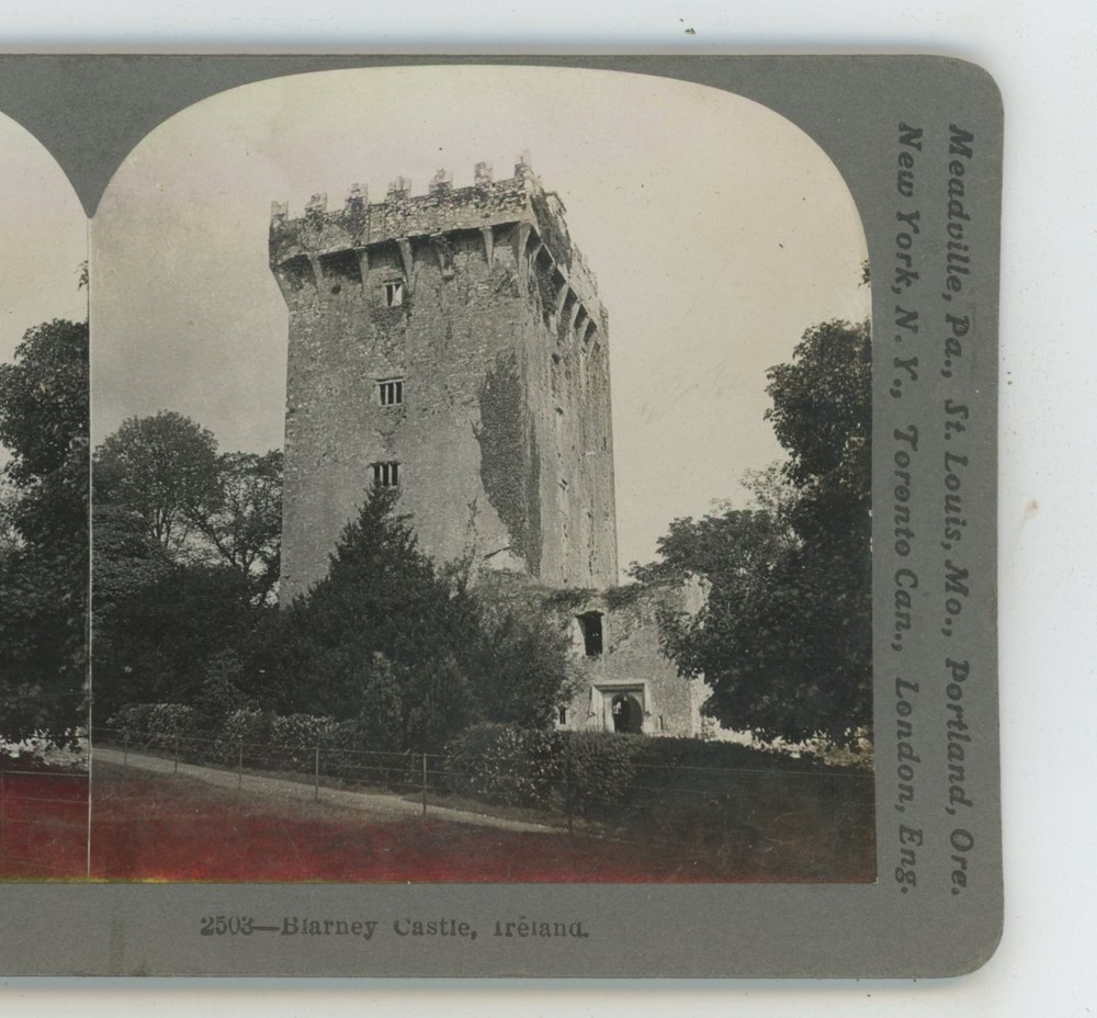 Blarney Castle Ireland Keystone Stereoview