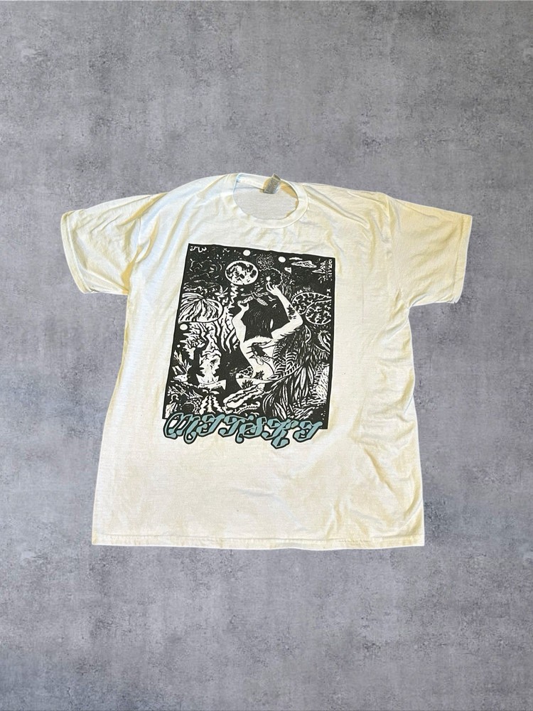 Mitski Tour Tee Shirt Size Large Indie Band Graphic Tee Cream