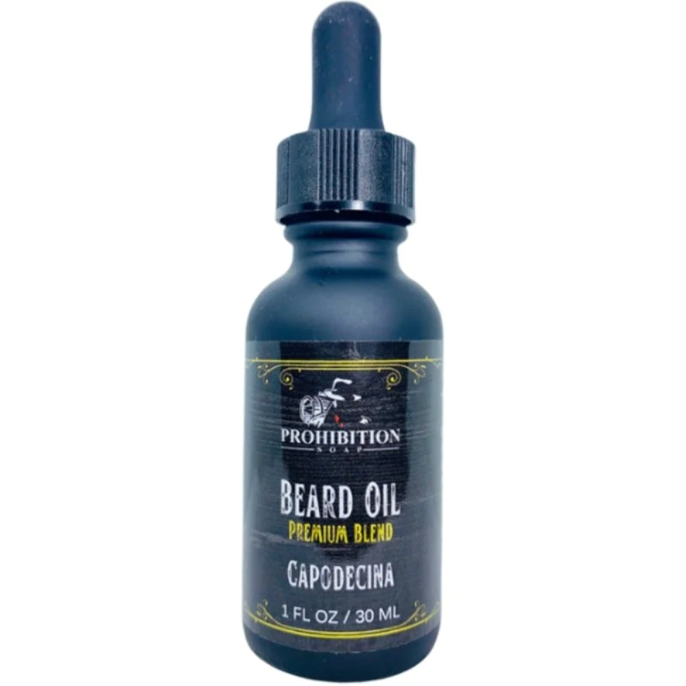 Prohibition Soap Beard Oil | Capodecina | With Organic Jojoba and Argan Oil, Pre