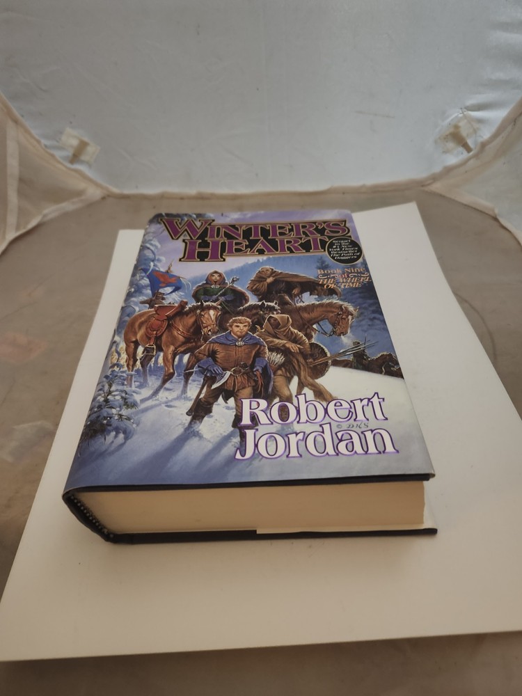WINTERS HEART ROBERT JORDAN,Bk 9 WHEEL of TIME HC/BRIGHT DJ 1ST Ed, Nov 2000