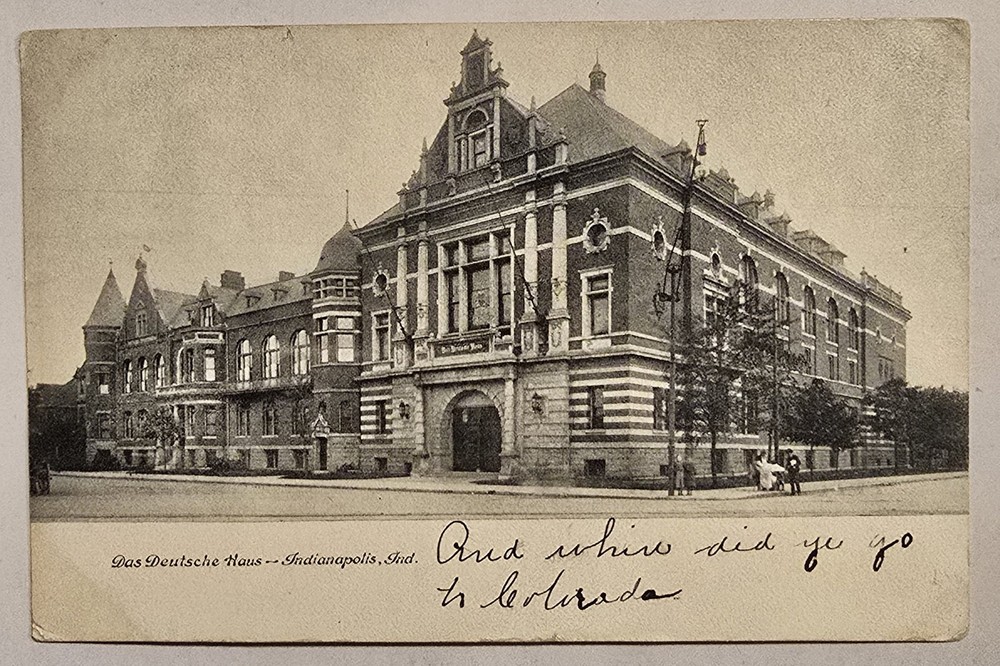 Das Deutsche Haus Postcard Indianapolis Indiana 1906 Undivided Back