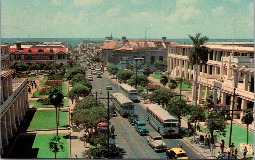 Kingston Jamaica Capital and Major Port City King Street Postcard Postcard 30340