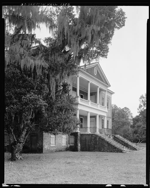 Charleston South Carolina Drayton Hall 1938 Plantation House Front View
