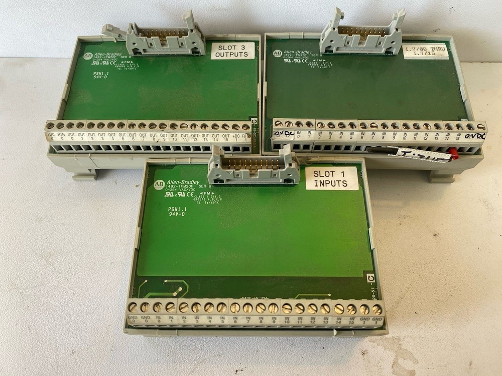 Lot Of 3 ALLEN BRADLEY 1492-IFM20F /B INTERFACE MODULE