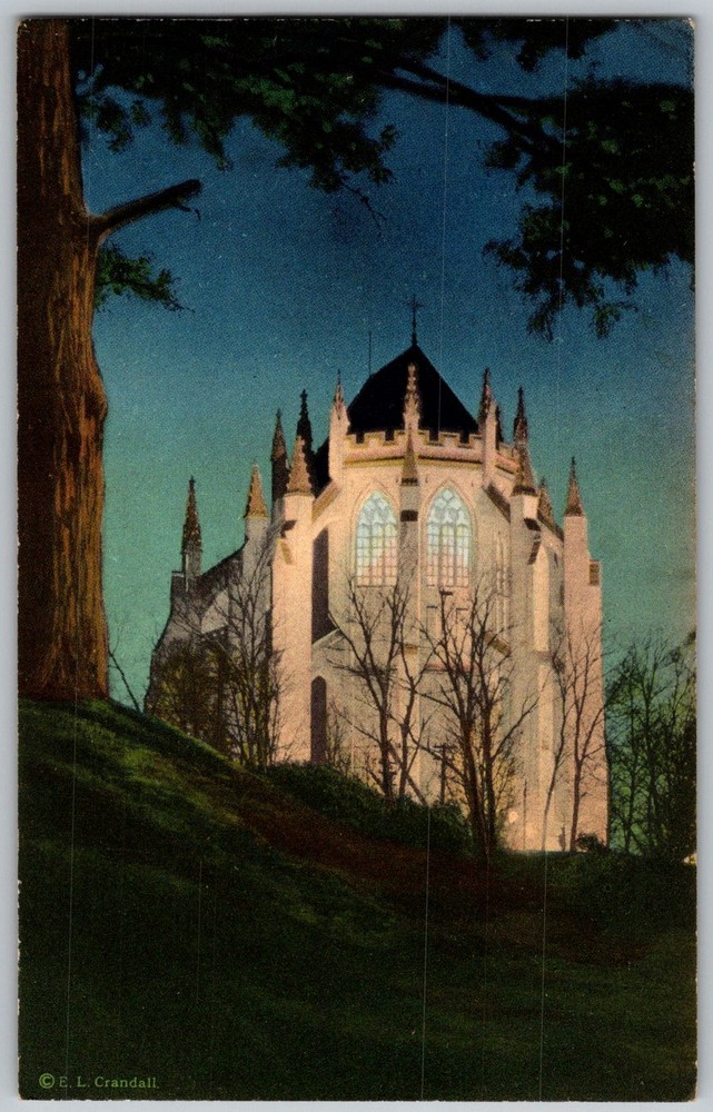 Antique Postcard Cathedral St Peter Paul Washington, DC 1920s