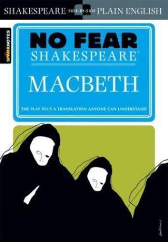Macbeth: No Fear Shakespeare Side-by-Side Plain English, USED-Very Good, Shakesp