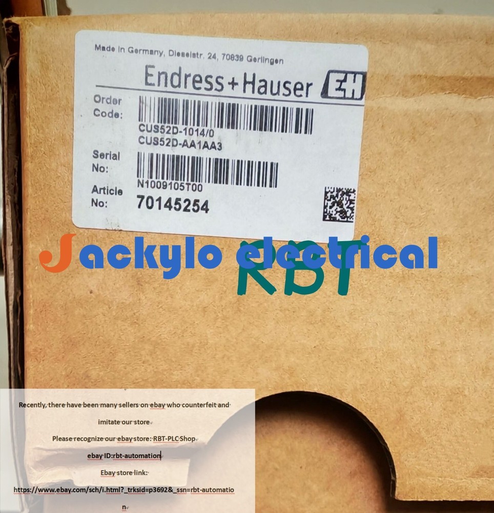 E+H CUS52D-1014/0 CUS52D-AA1AA3 Conductivity brand new