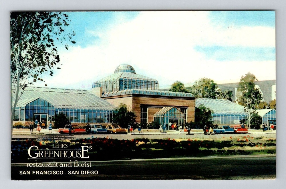 San Francisco CA-California, Lehrs Greenhouse, Restaurant, Vintage Postcard