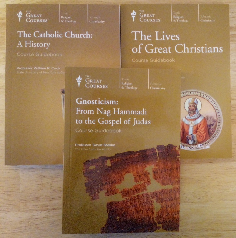 Lot of 3 Great Courses on Christianity & Gnosticism ~ Guidebooks only