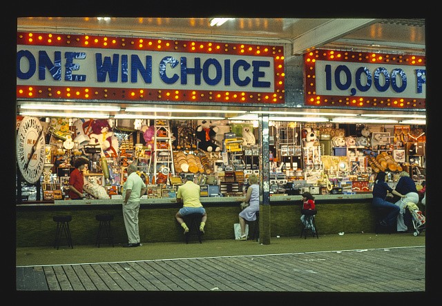 Photo:Seaside Heights New Jersey Casino Pier Games Arcade 1978 Boardwalk