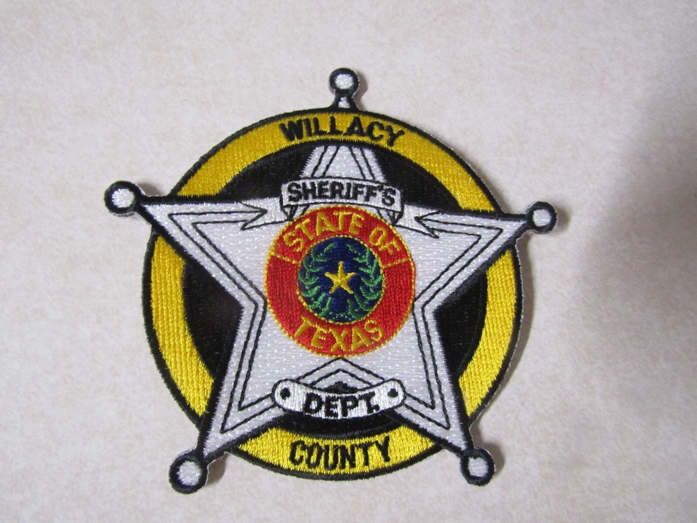 PATCH LAW ENFORCEMENT STAR SHAPE SHERIFF DEPARTMENT TEXAS COUNTY WILLACY DEPUTY
