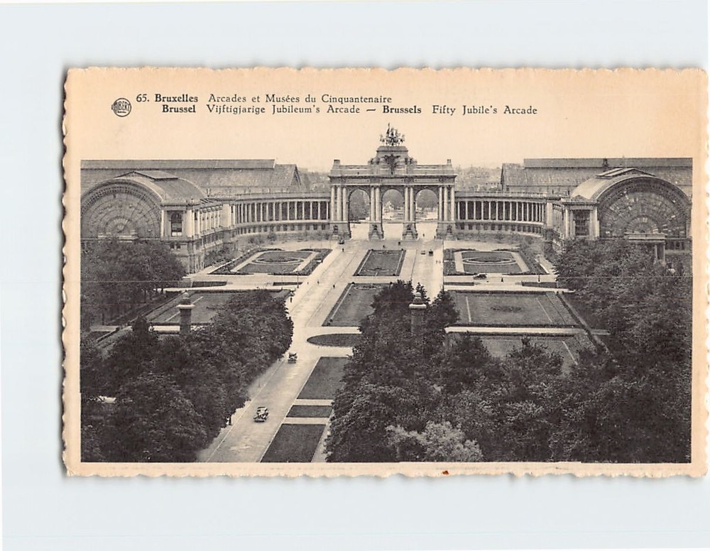 Postcard Fifty Jubiles Arcade Brussels Belgium
