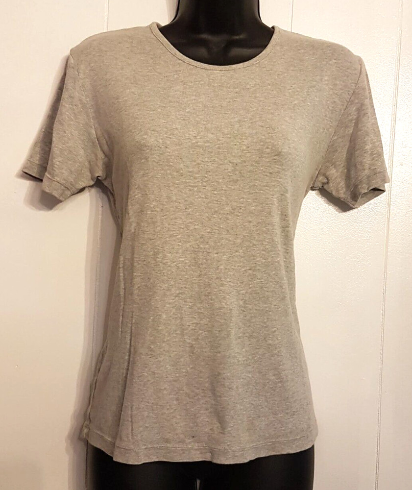 Banana Republic T Shirt Medium Gray 100% Cotton Knit Top