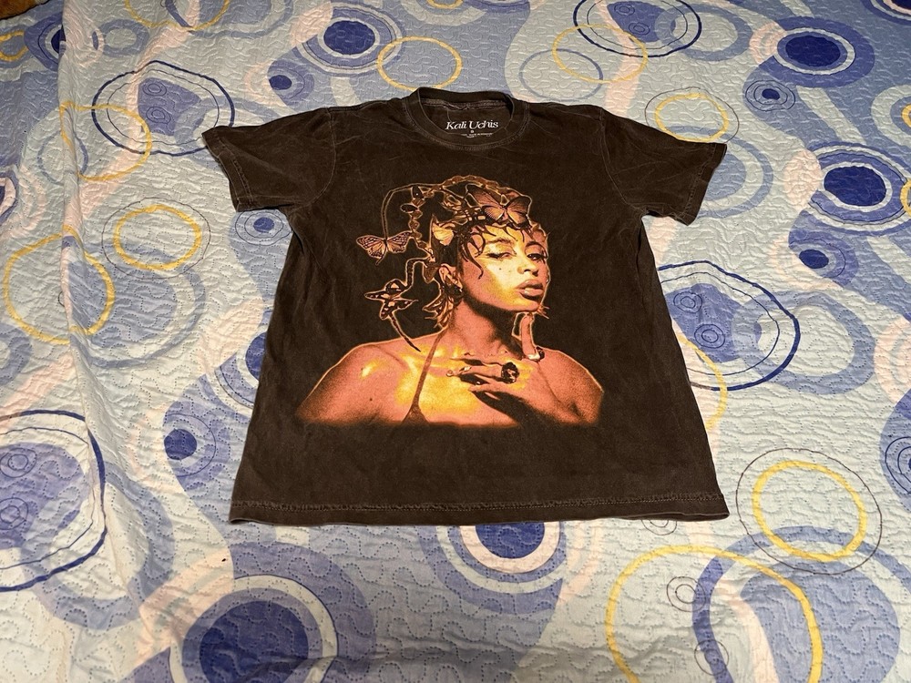 Kali Uchis Red Moon In Venus Tour Graphic T-shirt Size Small Black Music Faded