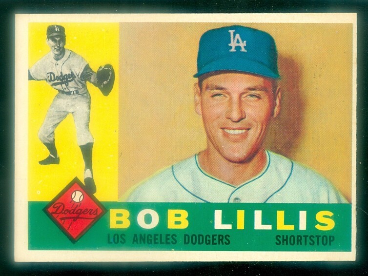 1960 Topps #354 Bob Lillis Baseball Card EXMT Condition