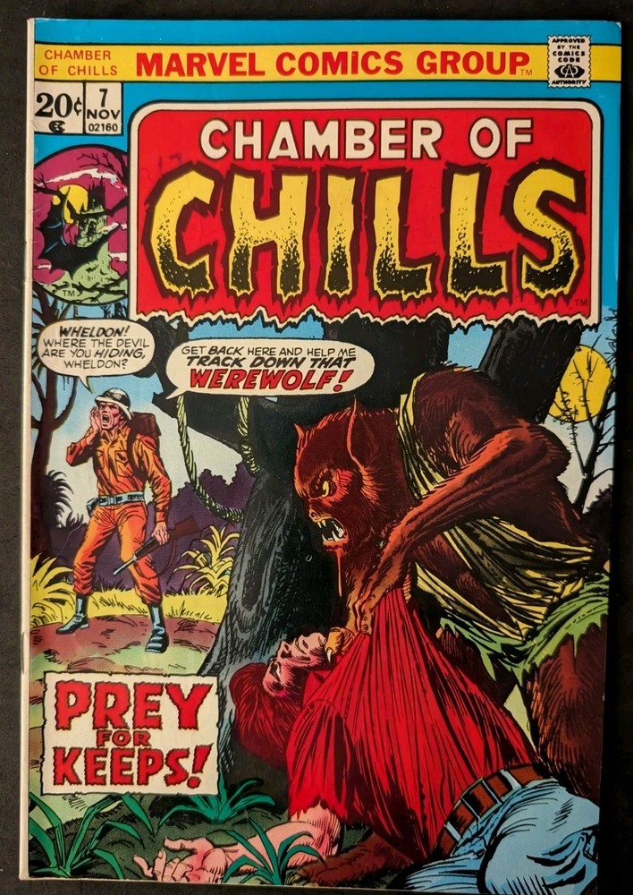 Chamber Of Chills #7 (1973) - VF/FN Bronze-Age Horror - Werewolf Prey For Keeps