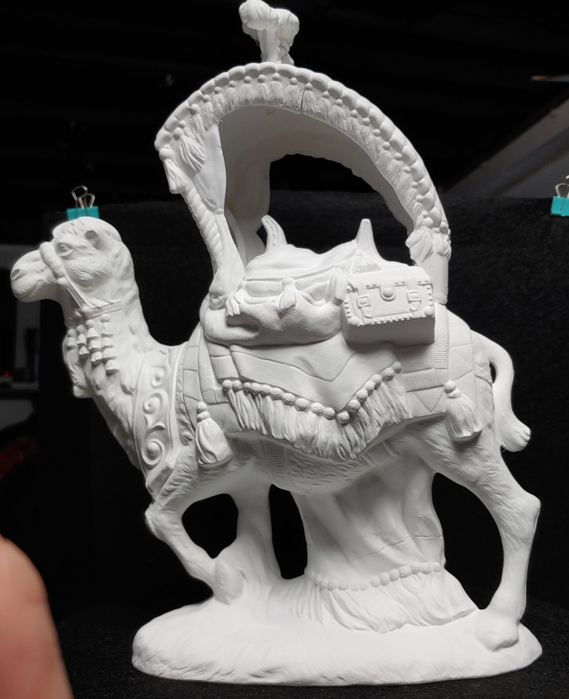 13 inch Nativity White - The Camel ceramic