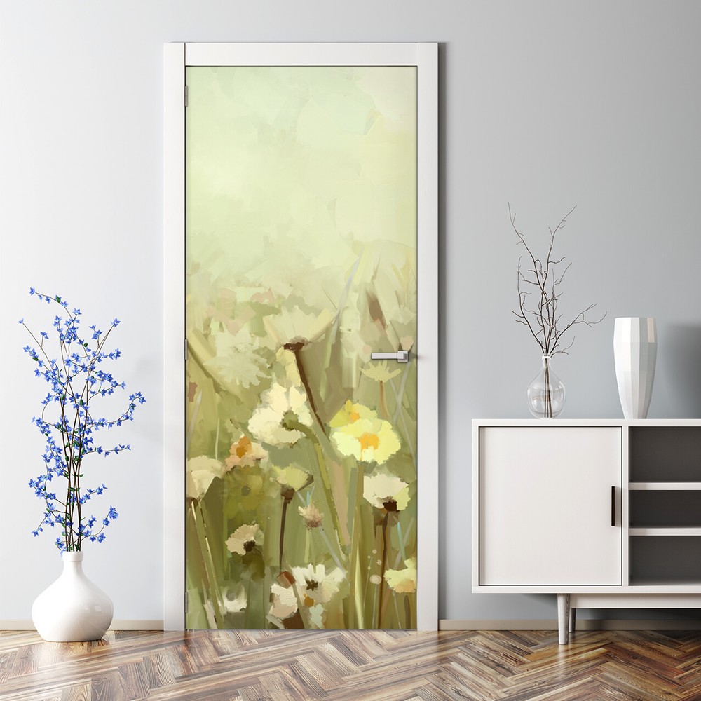 Meadow nursery renters design Door Decal paper style Home Decor