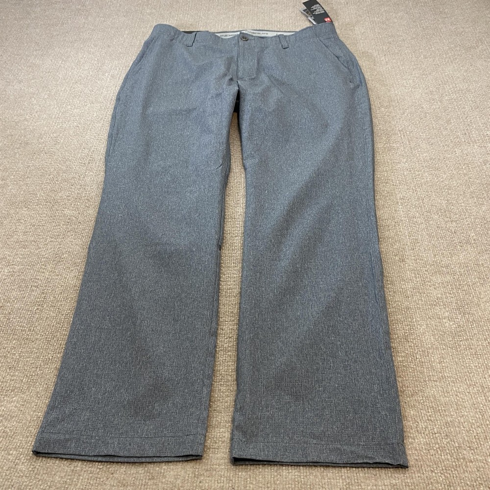 Under Armour Pants Mens 38x32 Gray Performance Chino Golf Casual Straight Leg