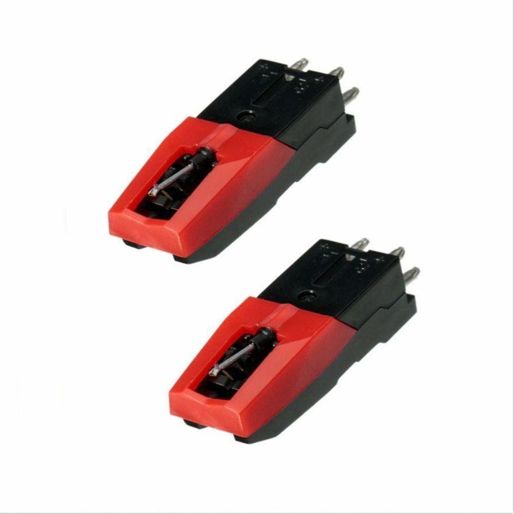 1/2Pcs Turntable Ceramic Cartridge with Stylus Needle for LP Record Player