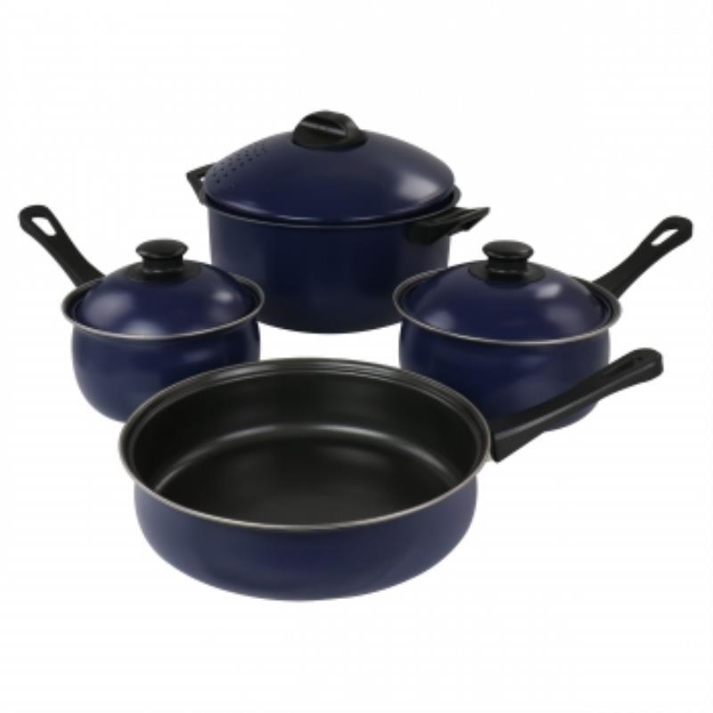 Gibson Oceania 7 Piece Steel Cookware Set