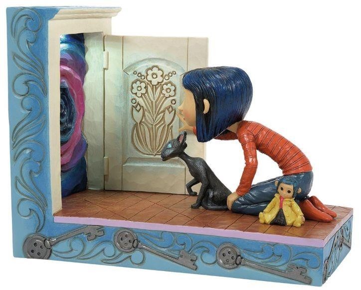 Jim Shore Coraline Kneeling Down Door Through the Keyhole... Figurine #6016426