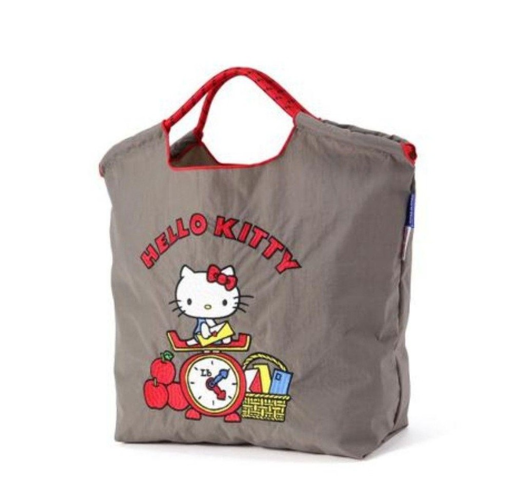 Sanrio 50th Hello Kitty  official Ball and Chain Tote Bag Gray NEW FS