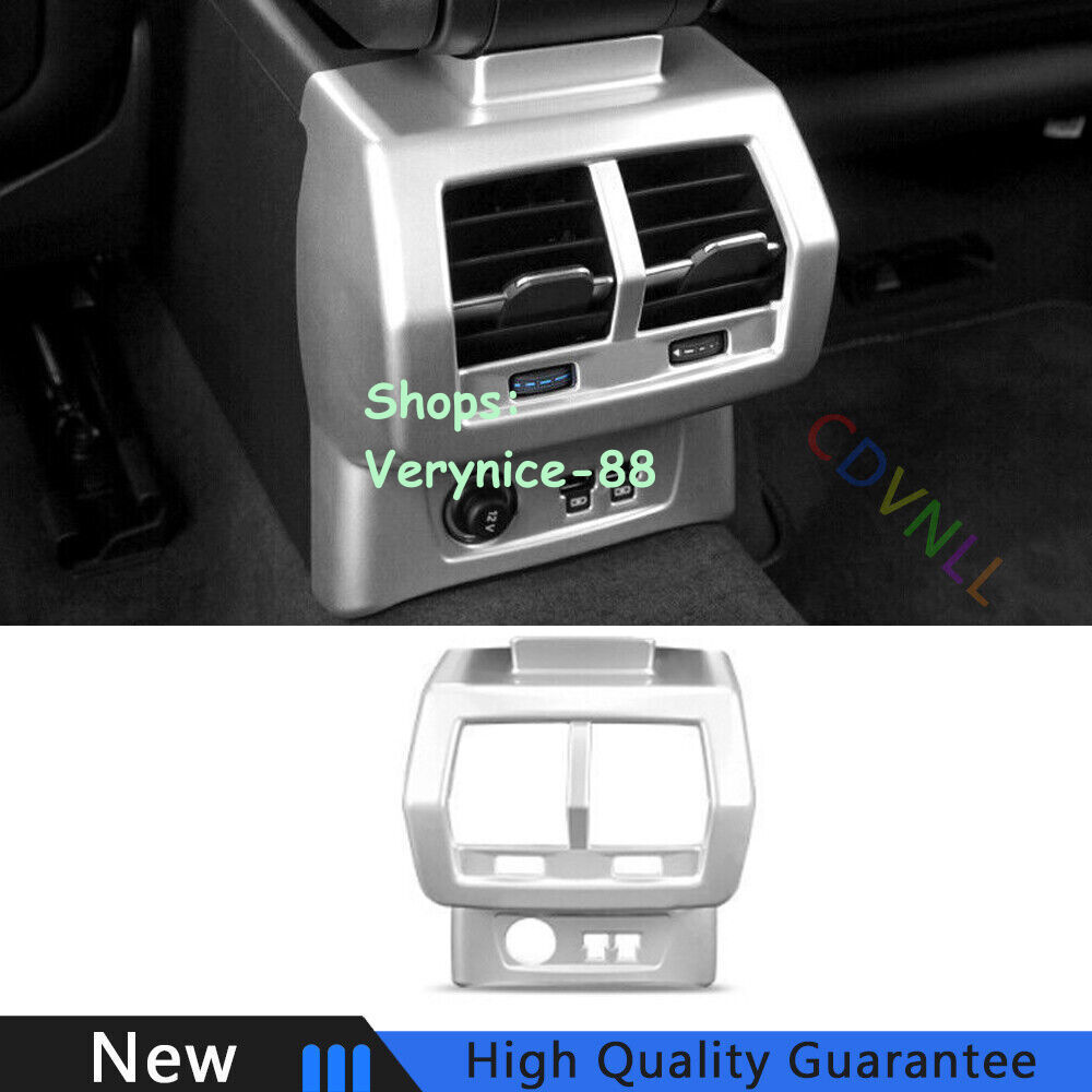 Fit For Audi Q3 2019-2021 Matte Silver Car Rear Air Outlet Protection Panel Trim