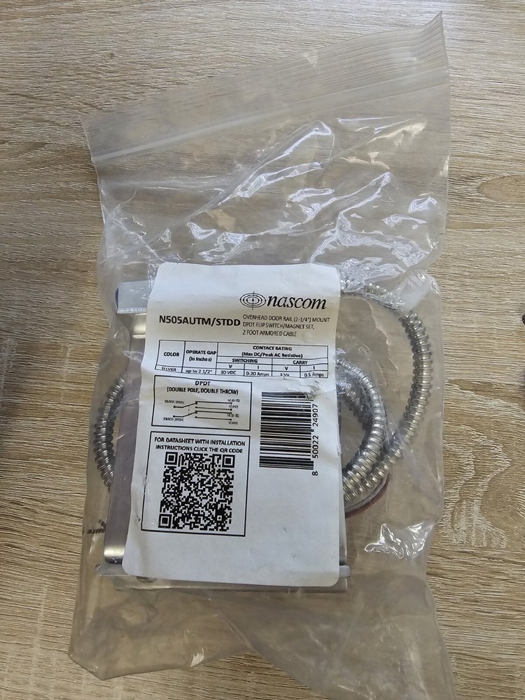 Nascom N505AUTM/STDD Overhead Door Rail 2-1/4