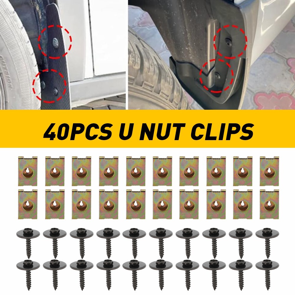 40Pcs For BMW Car Auto Engine Splash Shield Bumper Hardware Metal Accessories US