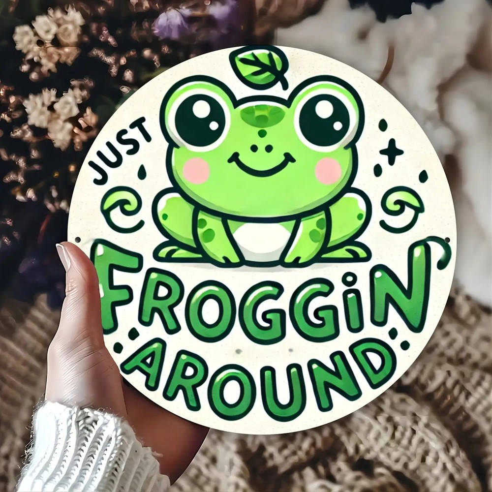 Random Frog Jump Vintage Garage Wall Art Restaurant Decor