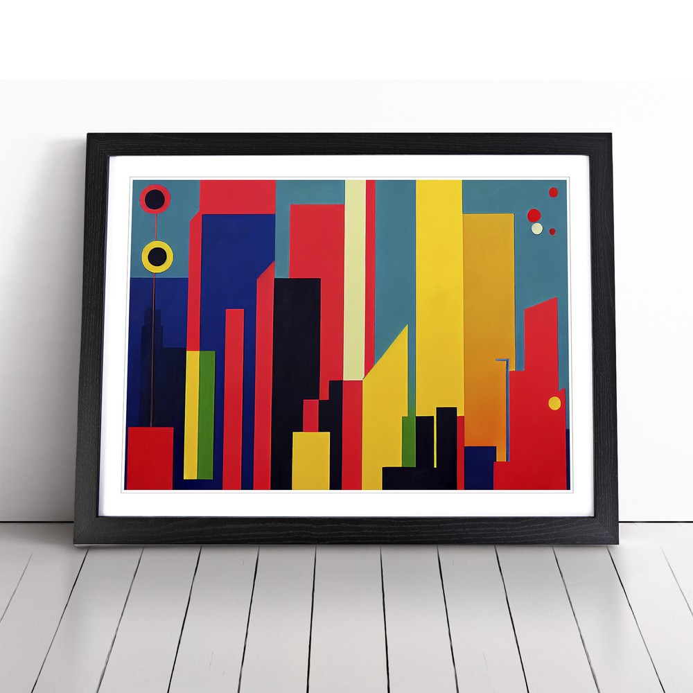 Luxurious Abstract Skyscrapers Wall Art Print Framed Canvas Picture Poster Decor