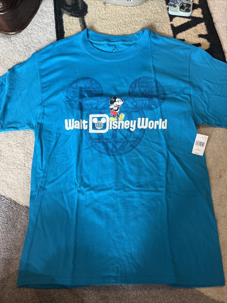 Walt Disney World T-Shirt, Blue, Size M, New w/tags