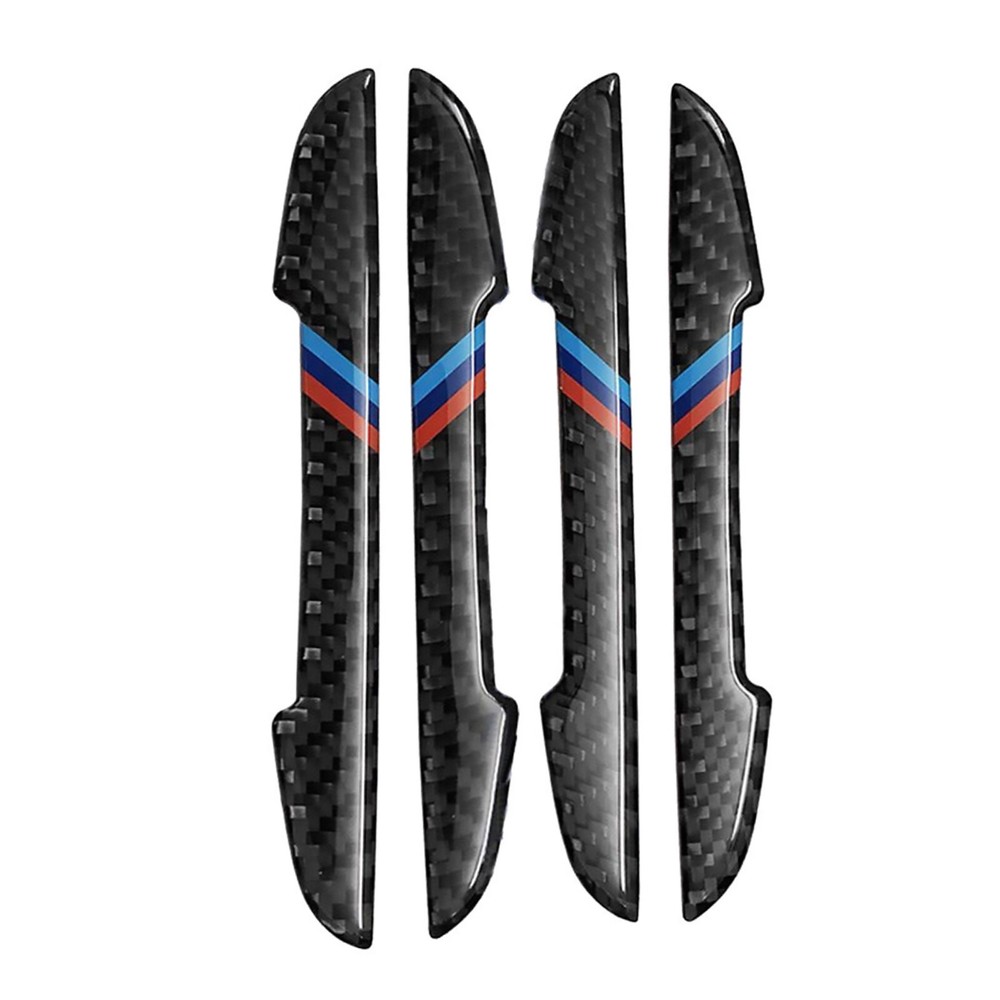 4-Piece Carbon Fiber Car Bumper Scratch Guard Trim for BMW Models