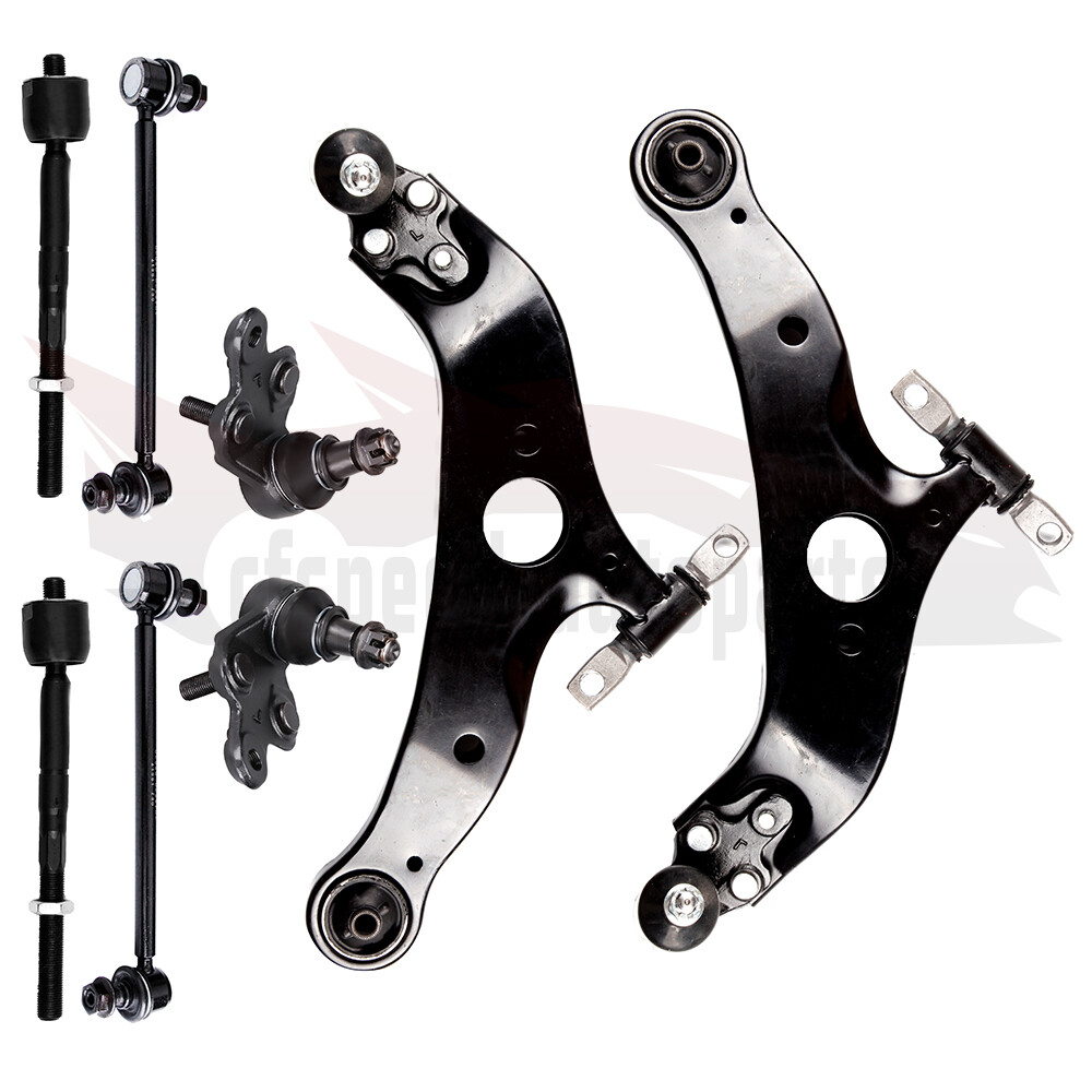 2004-2010 Toyota Sienna Front Control Arms & Sway Bar Suspension Kit 8pc