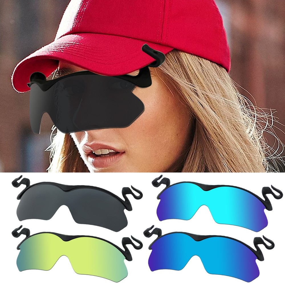 1*Polarized Fishing Glasses Hat Visors Sport Clip Cap Clip On Sunglasses Eyewear