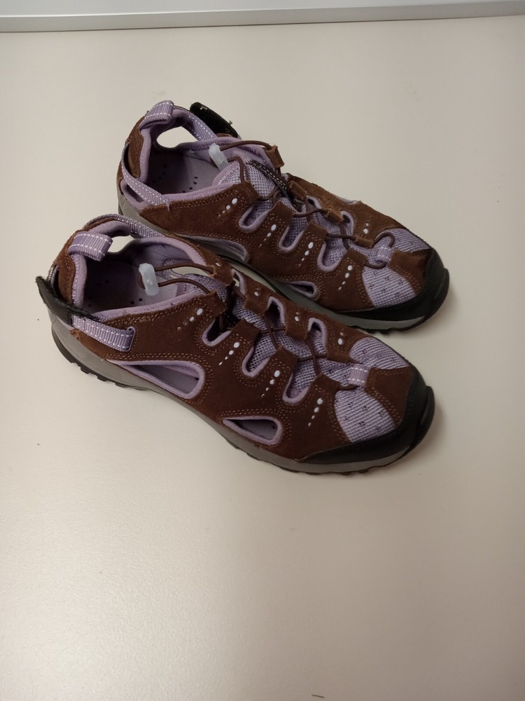 Land s End purple mesh suede hiking shoes size 9B