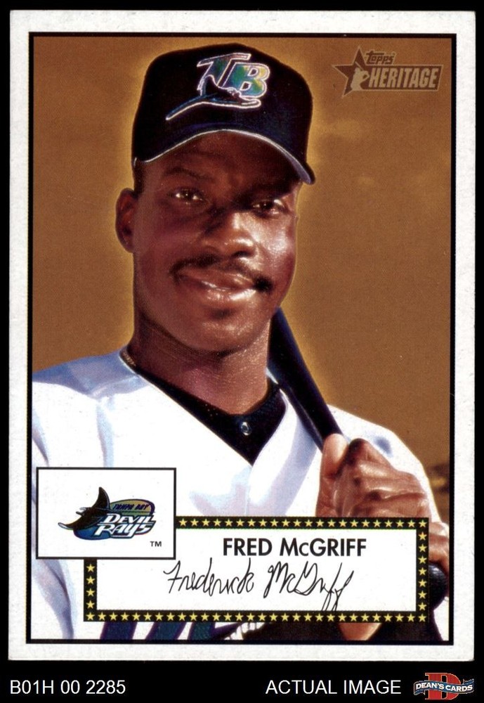 2001 Topps Heritage #131 Fred McGriff Rays HOF 8 - NM/MT