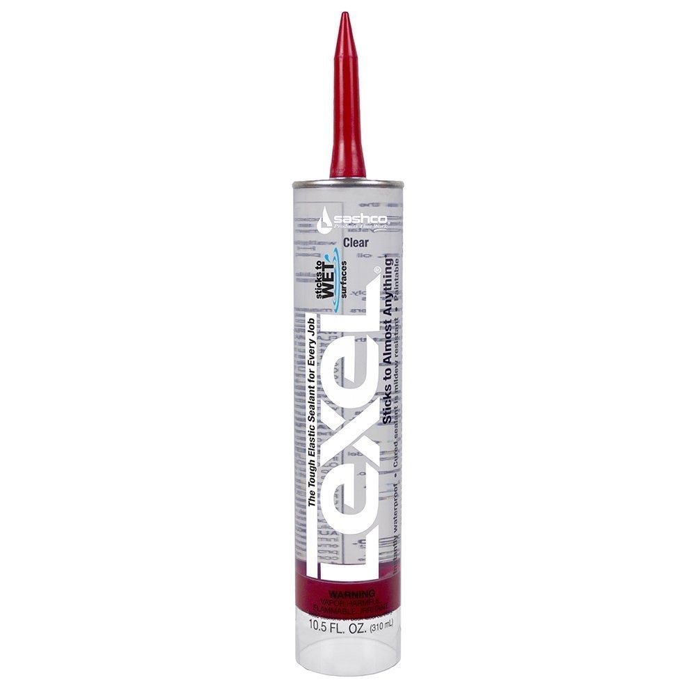 Lexel Adhesive Caulk 10.5oz Clear Sealant 3-Pack