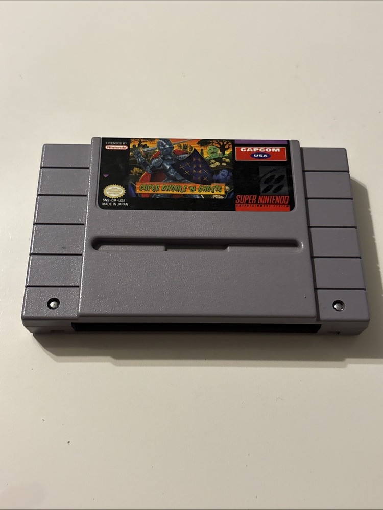 Super Ghouls 'n Ghosts SNES Super Nintendo Game Cartridge Only Authentic Tested