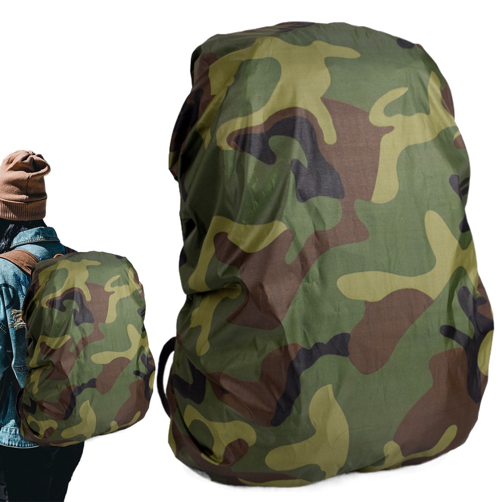 Camouflage Waterproof Backpack Cover-Backpack Rain Cover Ideal For Hiking Campin